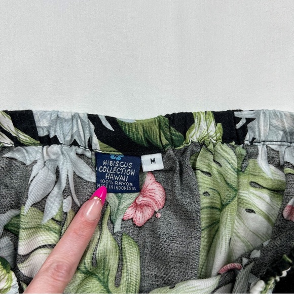 Y2K Tropical Print Babydoll Halter Top - Picture 4 of 7